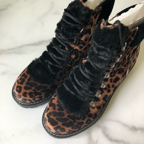 Tommy Hilfiger Icee Leopard Print Faux Fur Bootie 7.5 - Picture 11 of 12
